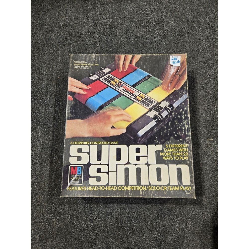 1979 Milton Bradley Super Simon Electronic Memory Game MB Vintage Tested Works